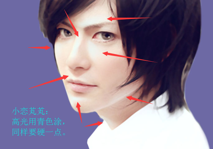 制作帅气仿手绘男生头像照片的PS教程
