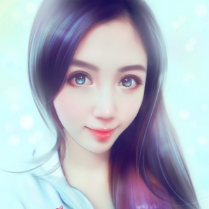 把女生照片转成甜美仿手绘效果的PS教程