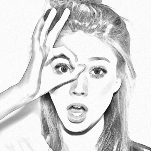 制作细腻素描工笔画女生照片的PS教程