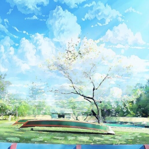 用PS调出二次元风格水彩漫画风景图片