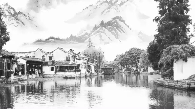 用滤镜制作乡村水墨画效果的PS教程