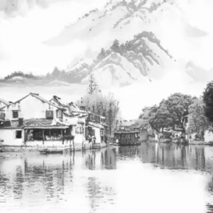 用滤镜制作乡村水墨画效果的PS教程