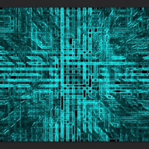 PS滤镜制作高科技质感立体电路背景图