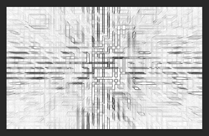 PS滤镜制作高科技质感立体电路背景图